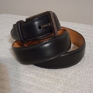 Men's Black Leather Belt